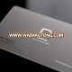 silver foil matte luxury transparent business cards with own logo